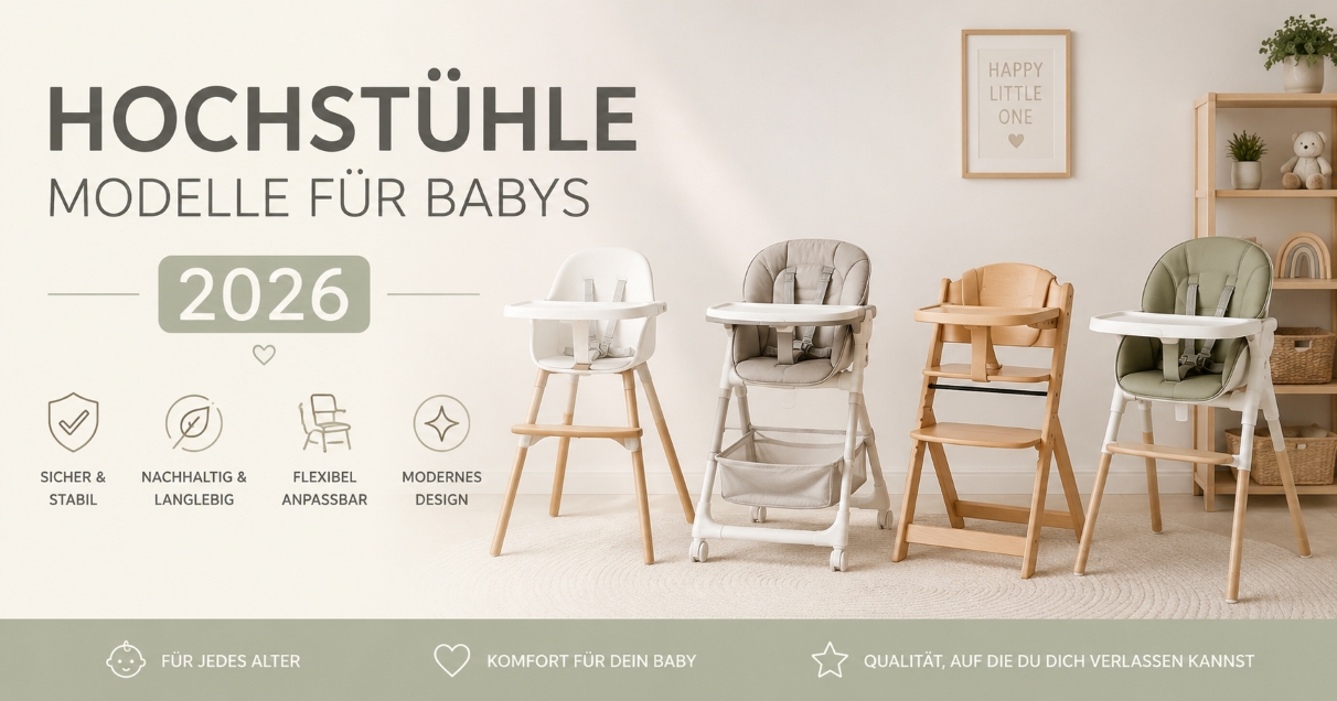 Hochstühle vergleichen, so findest du den richtigen Hochstuhl für Babys