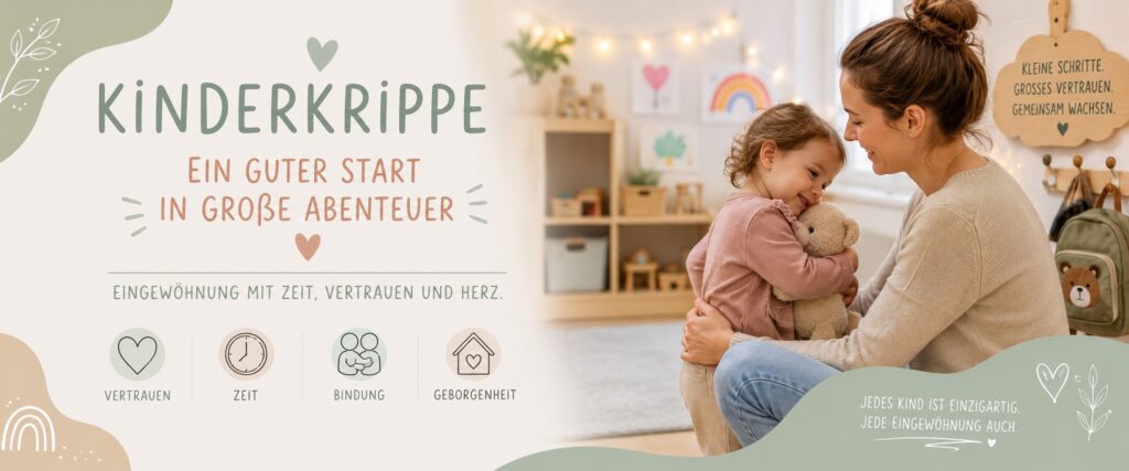 Kleinkind eingewöhnen: So klappt es mit dem Besuch in der neuen Kinderkrippe